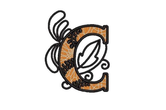 3D Layered Alphabet Letter C: A Creative Addition to Your Embroidery Collection