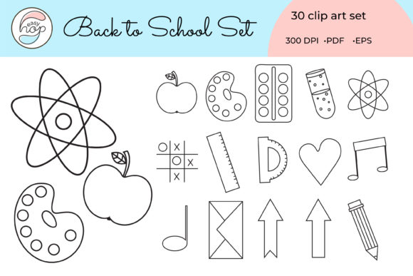 Back to School Doodles Sketch Clip Art: A Versatile Resource for Creative Projects