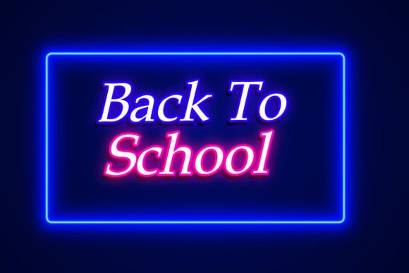 Back to School Neon Lettering Alphabet: A Vibrant Way to Make a Statement