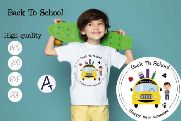 Back to School Sublimation - Bus