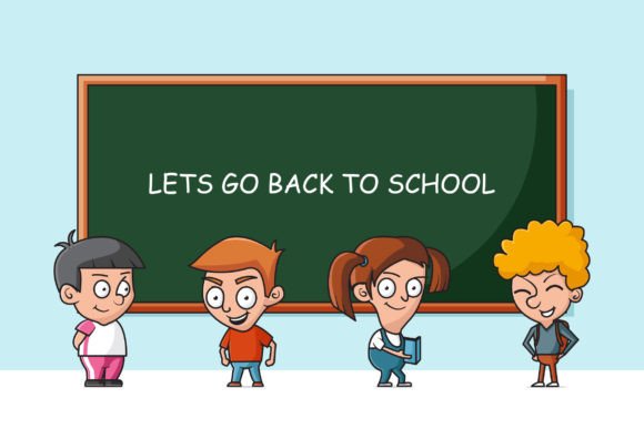 Cute Student Back to School Illustration: A Versatile Design Resource