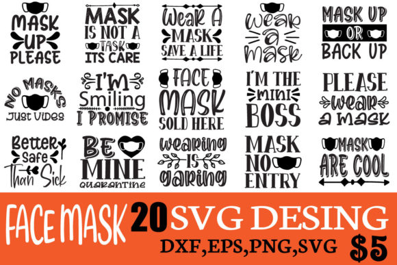 Face Mask SVG Bundle