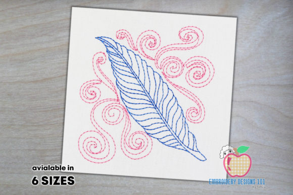Feather Pen Bean Stitch: A Unique Embroidery Design for Creative Projects