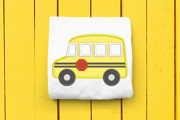 Little School Bus Applique