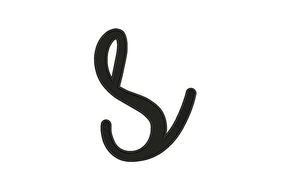 Lower Case Alphabet S and Design Type Machine Embroidery Design EMBROIDERY FILE FORMATS