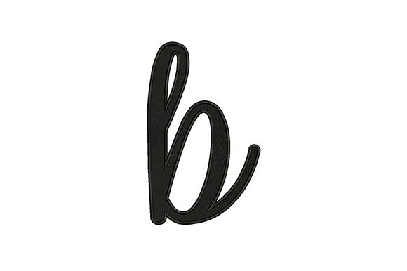 Lowercase Alphabet B: A Versatile Embroidery Design