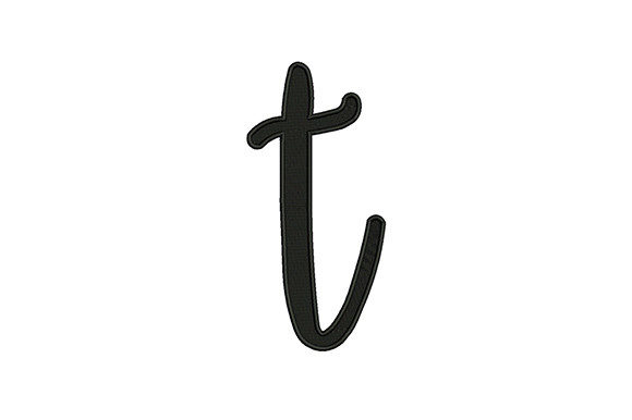 Understanding Lowercase Alphabet T in Machine Embroidery Designs